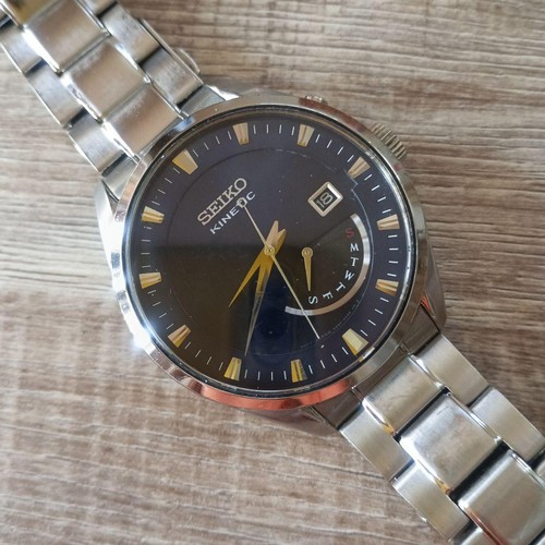 Montre seiko kinetic navy date - seiko,