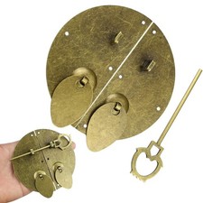 Poignée de porte de meuble style vintage dynastie chinoise avec loquet de serru