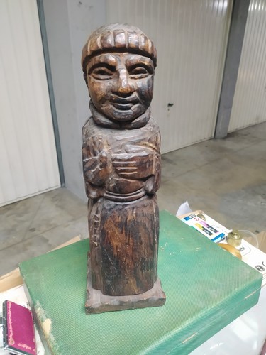Statue bois personnage - bois, sur