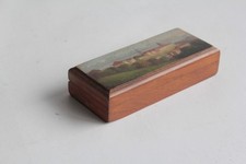 Boite à timbres bois peint