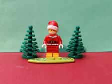 Santa Claus Minifigure & 2 Trees - Mint Condition - Real Lego