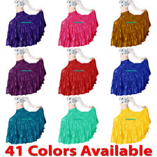 Satin 6 Yard 5 Tiered Gypsy Skirt Belly Dance Tribal Ruffle Jupe Flamenco Roken
