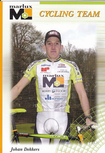 Cyclisme carte cycliste johan - carte,
