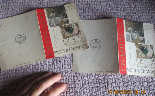 Ancien menu 1954 - menu, caveau