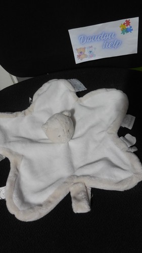 Doudou plat ours tonton beige - tonton,