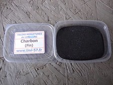 HO & O NATURAL CHARCOAL decor - 70 g approx - for floor & tender locomotive - FINE
