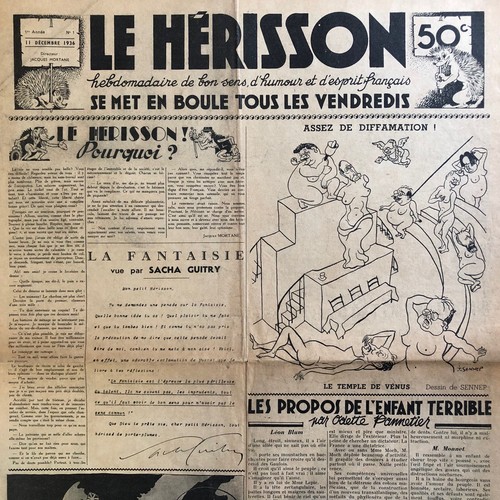Journal herisson 1 du - journal,