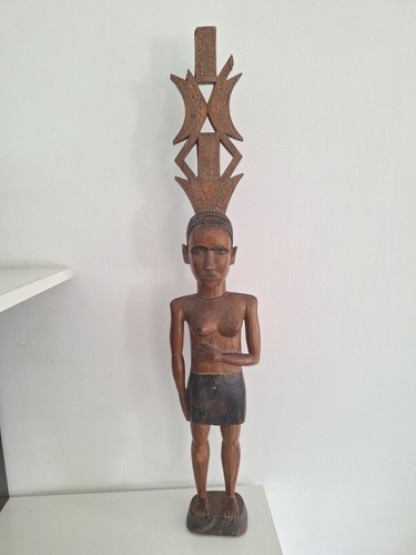 Sculpture statue africaine en - africaine,