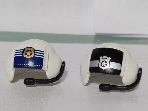 Playmobil casques pilote - x2,