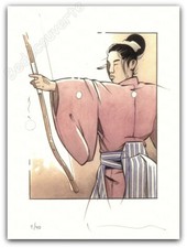 Ex-libris Michetz L'arc à flèche 40ex signé 18x24 cm