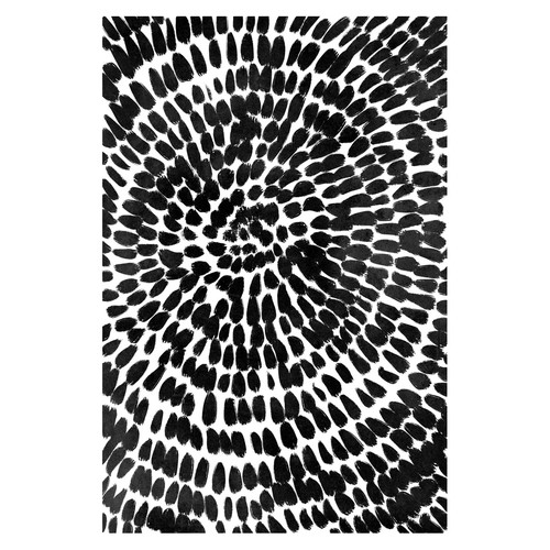 Affiche abstraite spirale noir - abstraite,