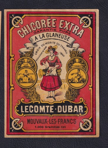 Ancienne étiquette chicorée - ancienne,