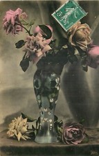 CP TRANSPARENT VASE DECOR FILLED WITH ROSES