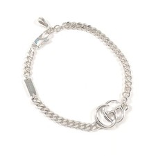 GUCCI bracelet Double G Gourmette chain Silver925 accessory jewelry
