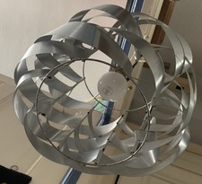 1970's Max Sauzé Space Age UFO Slat Brushed Aluminum Suspension Light