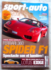 SPORT AUTO 463 aout 2000 ( ferrari 360 spider f1 ... ) en TBE
