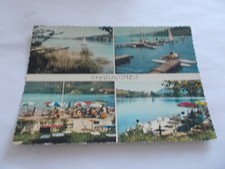 38 CHARAVAINES ISERE LAC DE PALADRU TERRASSES  ET JETEE ANIMEES PEDALO VOILIERS