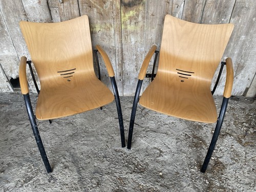 Paire fauteuil ancien ronéo - ancien,