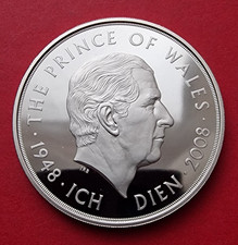 2008 Elizabeth II - PROOF £5 Five Pound Prince Charles 60th Crown Coin