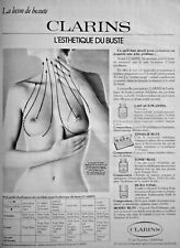 1978 CLARINS L'ESTHÉTIQUE DU BUSTE PRESS AD - NUDE WOMAN - TITS