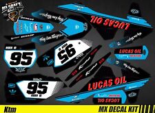 Kit Déco Moto pour / Mx Decal Kit for Ktm SX / SX-F - Lucas Oil Blue Edition
