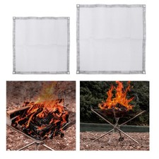 Tapis de Feu Pliable pour Foyer à Bois En Maille de Foyer Extérieur pour Le