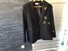 blazer avec strass fleures 