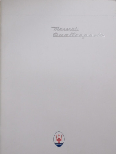 Brochure maserati quattroporte - brochure,