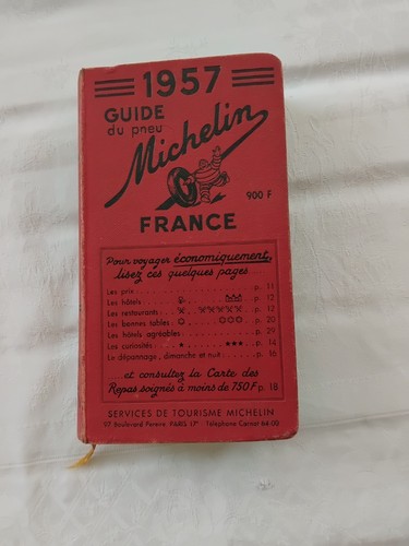 Guide rouge michelin 1957 - rouge,