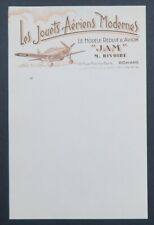 Invoice LES JOUETS AERIENS MODERNE RIVOIRE NOVELS Model Airplane Illustrated 40