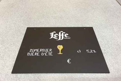 Plaque pvc noire biere - plaque,
