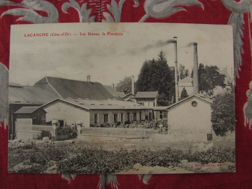 Cpa lacanche les usines - cpa,