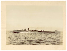 France, Marine, Torpilleur Le Mousquetaire vintage albumen print albumi print
