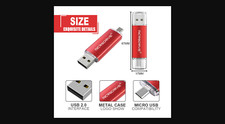 Clé USB 4 Go 2.0 2 en 1 OTG Windows iOS Android Stockage Flash