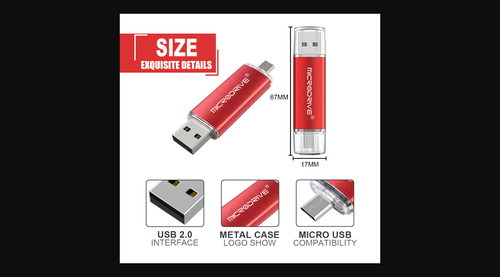 Clé usb 2 en 1 - clé, go