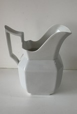 Ancien Pot à lait en porcelaine blanche Limoges Collection Déco Cuisine Shabby