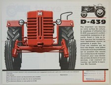 prospectus tractor brochure ih international mc cormick D-439 tractor traktor