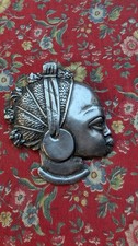 Broche Art Déco Tête