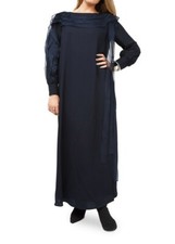 MARINA RINALDI, Long Dress in Navy Blue, Size MR 21, 12W US, 42 DE, 50 IT