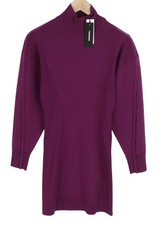 Robe Femme DIESEL M-Nunavut XS Violet Laine Tricotée Cou RRP295 I