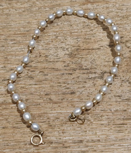 Bracelet chaîne perles