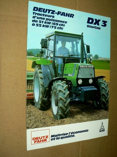 Prospectus tracteur deutz - prospectus, dx3