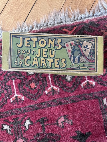 Boîte ancienne jetons - boîte,