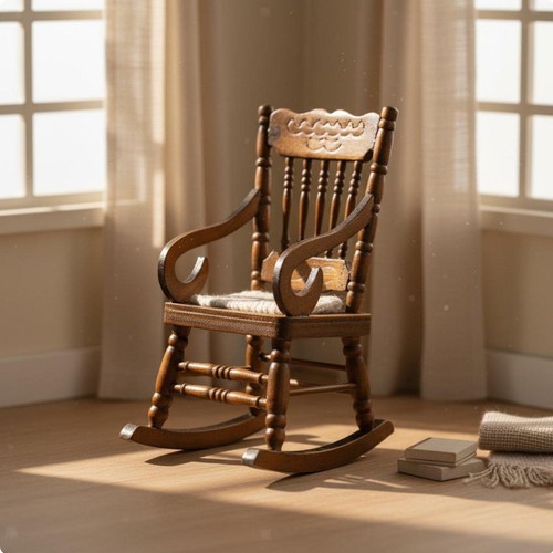 Fauteuil bascule miniature - fauteuil, à