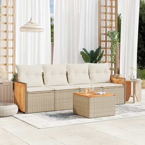 Salon jardin avec coussins - jardin,
