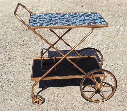 Desserte vintage laiton - laiton, dorée