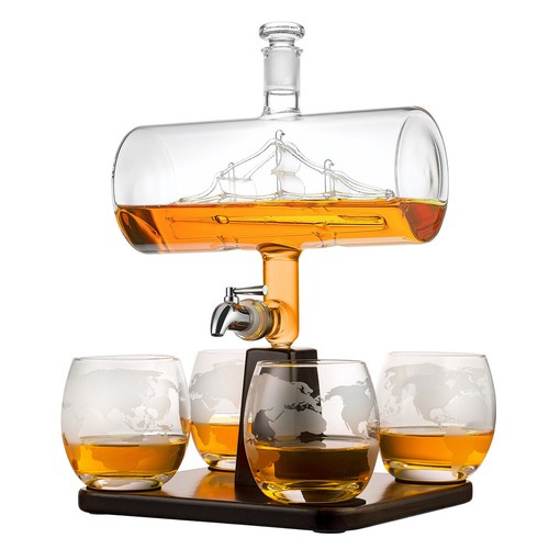 Ensemble whisky carafe - de,