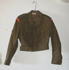 Blouson / veste  militaire vintage en laine kaki  petite taille réf M25