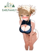 EARLFAMILY 5.1" Himiko Toga Car Stickers Fashionable Waterproof Truck JDM Decals