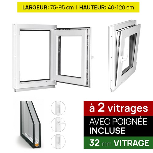 Fenêtre pvc double - pvc, de